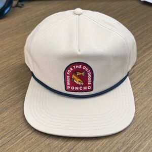 Poncho Outdoor Hat Cap - Khaki - Adjustable - New